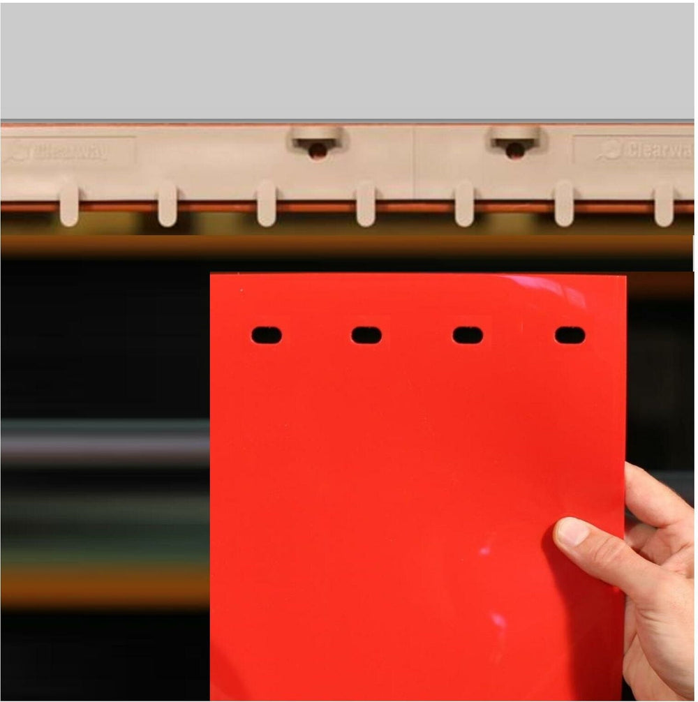 QuickMount Solid Colour PVC Curtain Strips Linear Metre