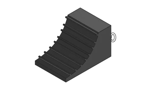 Heavy Duty Rubber Wheel Chock - 235 x 160 x 140mm