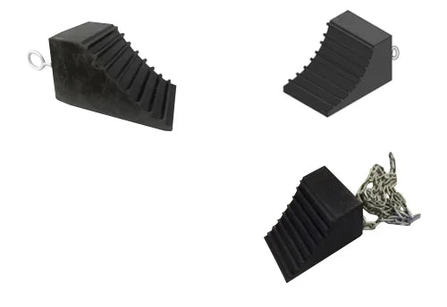 Heavy Duty Rubber Wheel Chock - 235 x 160 x 140mm