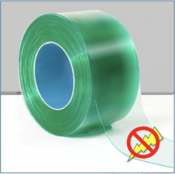 Hook On Anti-Static PVC Curtain Strips Linear Metre
