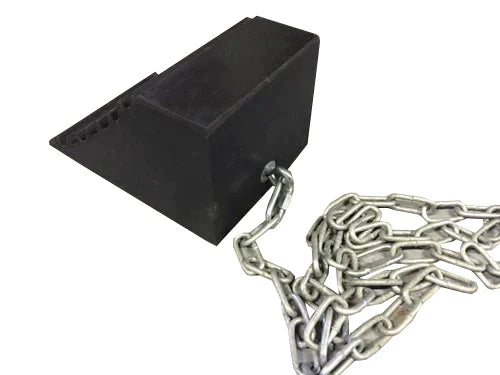 Heavy Duty Rubber Wheel Chock - 235 x 160 x 140mm