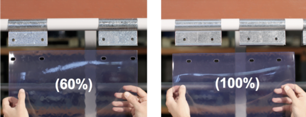 Loading Bay Strip Curtains (Swivel Hinge) - R3 Behind Fit
