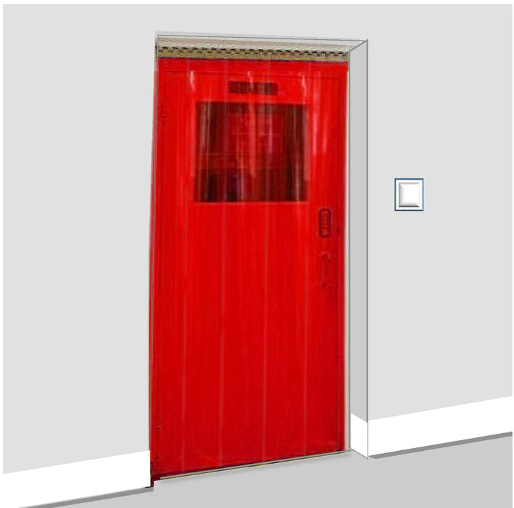 Transparent Red Nursery Freeflow Curtains (QuickMount)