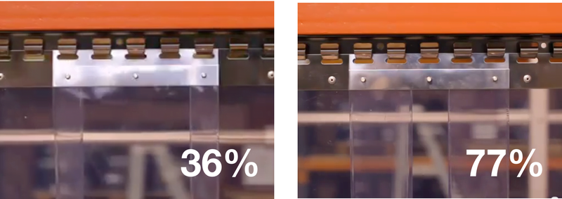 Perforated PVC Strip Curtains (Hook-on)