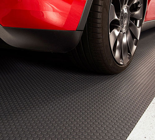 Anti-Fatigue Round Dot Heavy Duty Nitrile Rubber Garage Flooring No Adhesives Required
