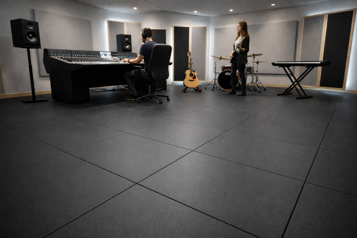 Sound Deadening Acoustic Rubber Tiles - Heavy Duty 30kg Each