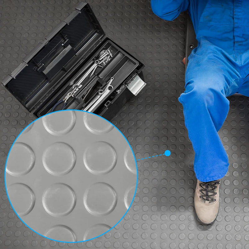 Anti-Fatigue Round Dot Rubber Kennel Flooring with Attractive Pattern