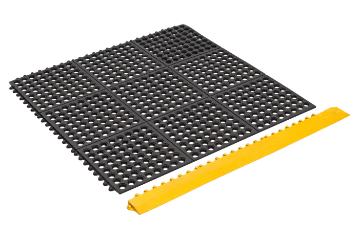 Non-Slip Rubber Decking Matting with Drainage Holes Durable, Weather-Resistant, Easy to Clean Ideal for Decks, Patios, Balconies & Pools