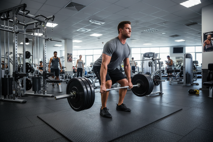 Athlete Deadlifting