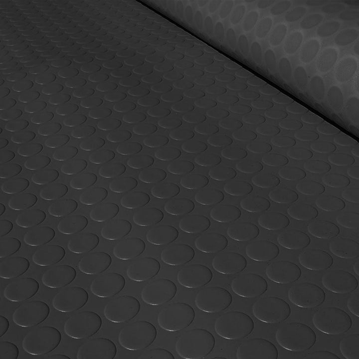 Non Slip Rubber Flooring Rolls Studded Dot Penny Pattern Heavy Duty Rolls Cut Lengths - Rubber Co