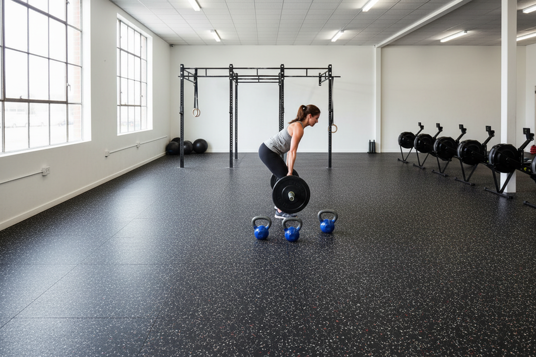 CrossFit Gym with Fleck Flooring