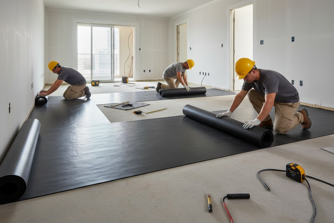 Floor Soundproofing Installation