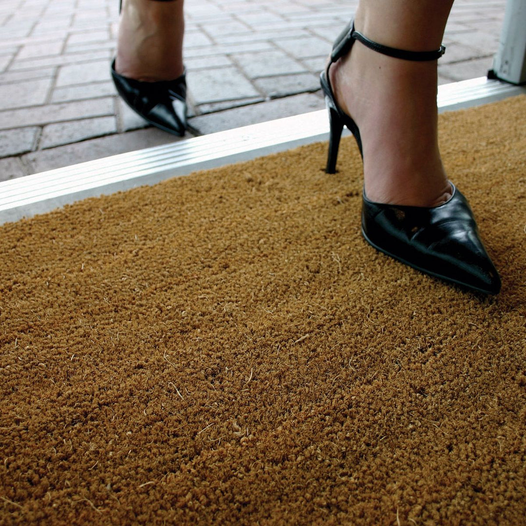 Heavy Duty Coir Doormat Plain Natural