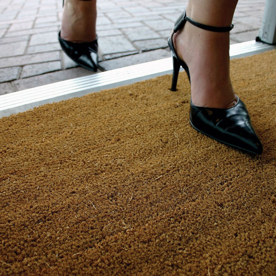 Heavy Duty Coir Doormat Plain Natural