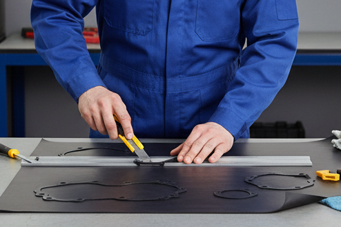 Nitrile Rubber Sheet - Automotive Gasket Fabrication