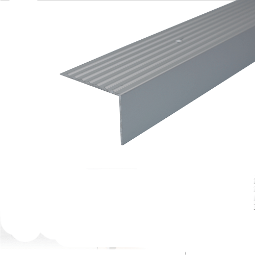 Anodised Aluminium Non Slip Ribbed Treads Stair Nosing Edge Trim