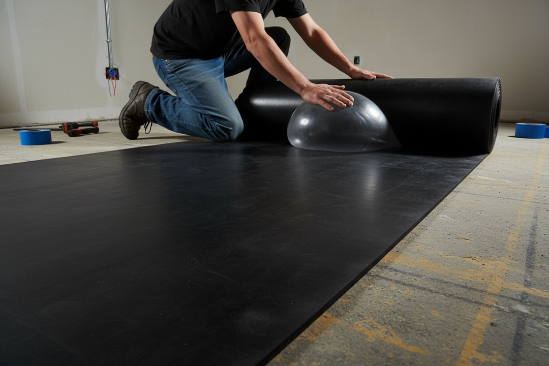 Sound Proofing Rubber Sheet - Floor Acoustic Underlayment Application