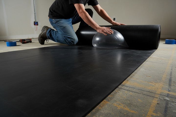 Sound Proofing Rubber Sheet - Floor Acoustic Underlayment Application