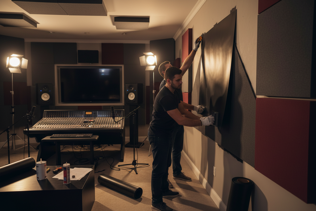 Sound Proofing Rubber Sheet - Recording Studio Application